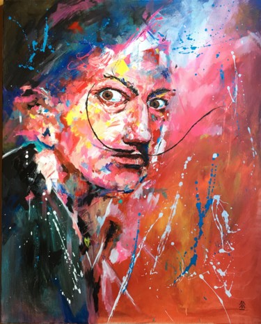 Peinture intitulée "Dali" par Jérôme Royer, Œuvre d'art originale, Acrylique