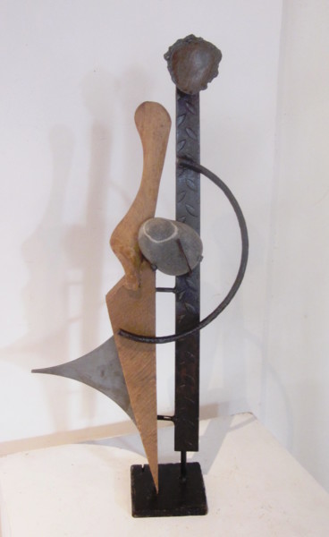 Скульптура под названием "Couple" - Jérôme Danikowski, Подлинное произведение искусства, Металлы