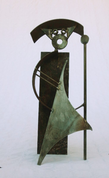 Rzeźba zatytułowany „Pèlerin” autorstwa Jérôme Danikowski, Oryginalna praca, Metale