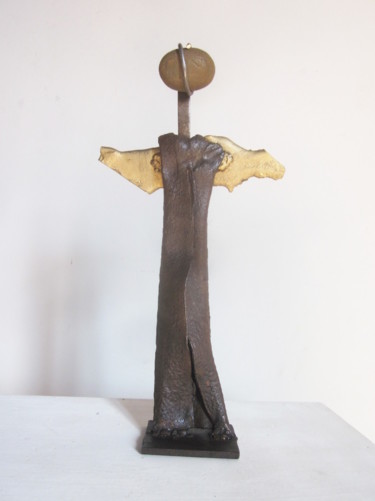 Sculpture intitulée "Bras d'or" par Jérôme Danikowski, Œuvre d'art originale, Métaux