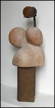 Sculpture intitulée "Maternité" par Jérôme Danikowski, Œuvre d'art originale, Métaux