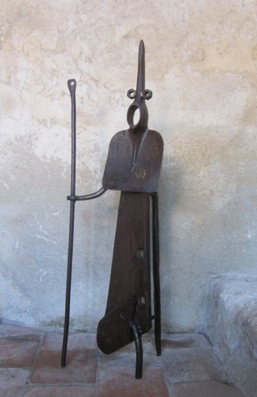 Rzeźba zatytułowany „Pèlerin” autorstwa Jérôme Danikowski, Oryginalna praca, Metale