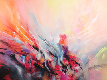 Pittura intitolato "Phoenix Rising" da Jessica Hendrickx, Opera d'arte originale, Acrilico