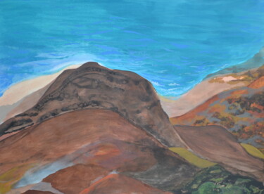 Pintura titulada "Coastline" por Jessie Moerk Nee Hogg, Obra de arte original, Acrílico