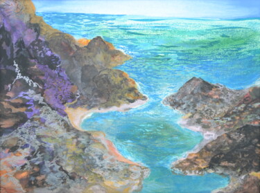 Painting titled "Safe Inlet" by Jessie Moerk Nee Hogg, Original Artwork, Acrylic