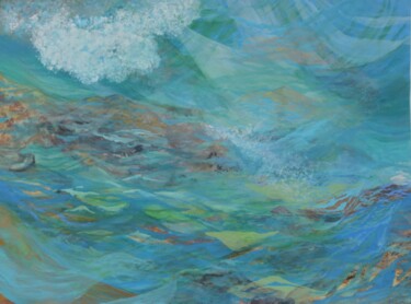 Painting titled "Snorkel View  #2" by Jessie Moerk Nee Hogg, Original Artwork, Acrylic