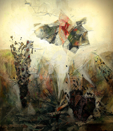 「Cortina de humo」というタイトルの絵画 Jesús Lara Soteloによって, オリジナルのアートワーク, アクリル