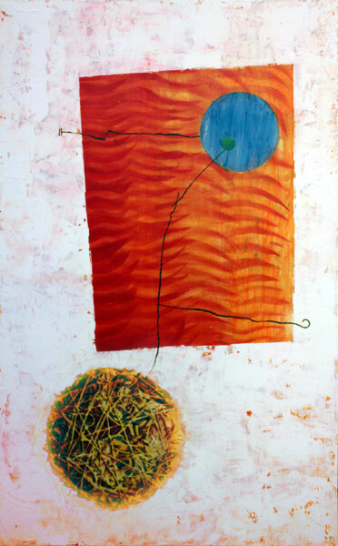 Schilderij getiteld "Cuaderno de viaje.…" door Jesus Tejedor, Origineel Kunstwerk, Acryl Gemonteerd op Frame voor houten bra…