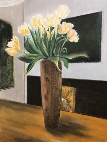 Pintura titulada "Le bouquet de Valer…" por Jean-Francois Jehl, Obra de arte original, Pastel