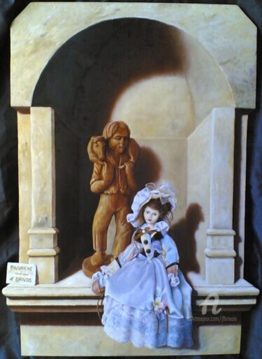 Painting titled "Pauvriche" by Jean-François Brivois, Original Artwork, Oil