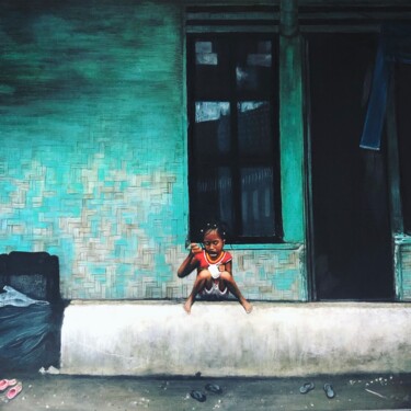 Schilderij getiteld "Java , indonesia" door Ji Aime Art, Origineel Kunstwerk, Acryl