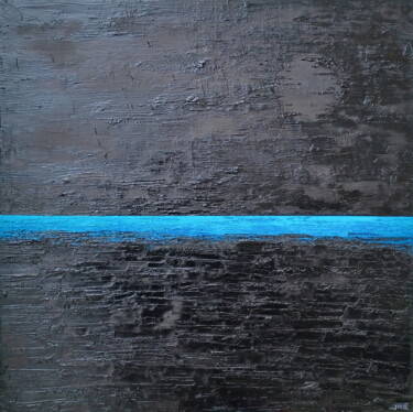 "bleu horizon" başlıklı Tablo Jicé tarafından, Orijinal sanat, Petrol