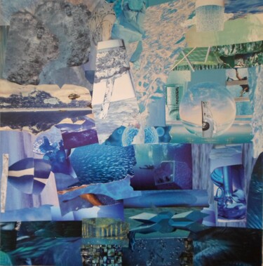 Collages titled "LA PROFONDEUR DE LA…" by Jihène Bouden, Original Artwork, Collages