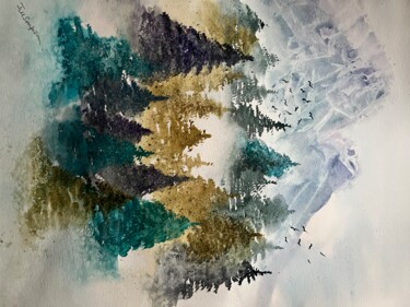 Painting titled "Circle of Life" by Jill Correale Jill Simpson, Original Artwork, Watercolor