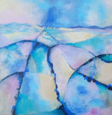 Malerei mit dem Titel "La Mancha" von Jill Carrott, Original-Kunstwerk, Acryl