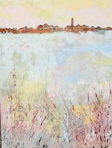 Peinture intitulée "Chimney soaring" par Jill Carrott, Œuvre d'art originale, Acrylique