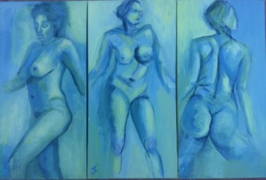 Картина под названием "The Three Graces" - Jill Carrott, Подлинное произведение искусства, Акрил