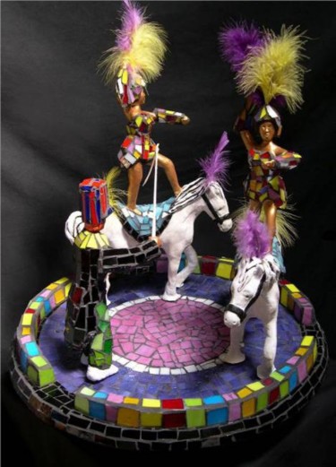 雕塑 标题为“Circus Riders” 由Jill Nassau, 原创艺术品, 其他