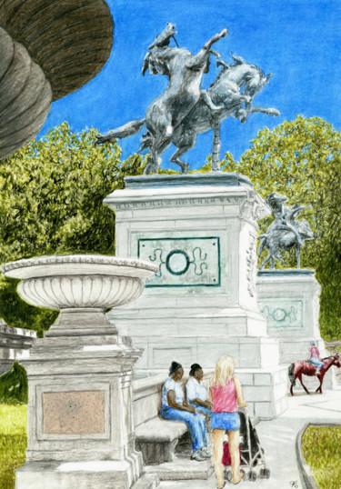 Peinture intitulée "Horse Tamer's Gate,…" par Jim Fischer, Œuvre d'art originale