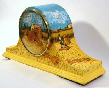 设计 标题为“Van Gogh Clock” 由Jim Fischer, 原创艺术品, 油