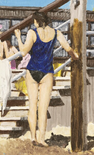 Pittura intitolato "Jones Beach 23" da Jim Fischer, Opera d'arte originale, Acrilico