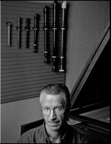 Photographie intitulée "Keith Jarrett" par Jimmy Katz, Œuvre d'art originale, Photographie argentique