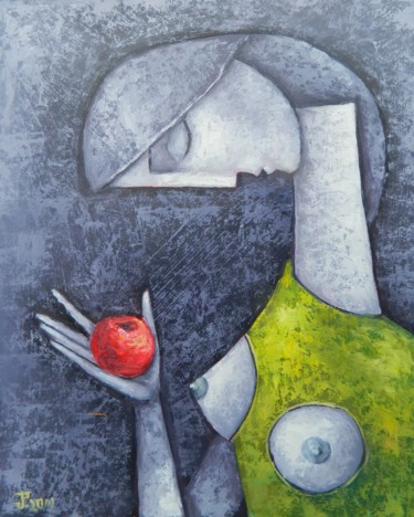 Painting titled "FORBIDDEN FRUITS" by Jiří Petr, Original Artwork, Oil