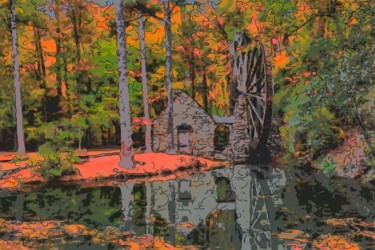 Digital Arts titled "Water Wheel" by Jack Cash Jr, Original Artwork