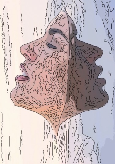Digital Arts titled "Faces" by Jack Cash Jr, Original Artwork