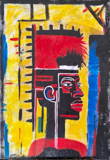 Картина под названием "Men is back" - Marie Chimay, Подлинное произведение искусства, Акрил Установлен на Деревянная рама дл…