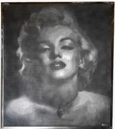 Sculpture intitulée "Marilyn Monroe" par Jm Collell, Œuvre d'art originale, Métaux