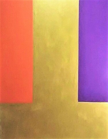 Peinture intitulée "GOLD INTERLUDE" par Jmsbell, Œuvre d'art originale, Acrylique