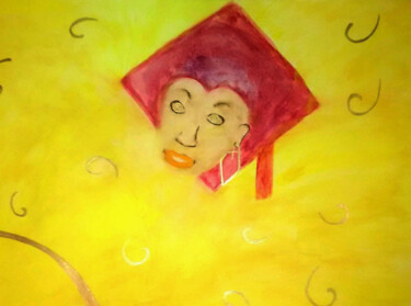Ζωγραφική με τίτλο "GRADUATION DAY!" από Jmsbell, Αυθεντικά έργα τέχνης, Ακουαρέλα