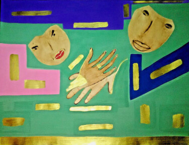 Ζωγραφική με τίτλο "FRIENDSHIP...WHERE…" από Jmsbell, Αυθεντικά έργα τέχνης, Ακουαρέλα