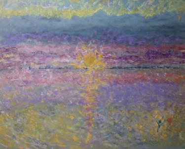 Peinture intitulée "Soleil d’hiver" par Jean-Marc Subira, Œuvre d'art originale, Pastel