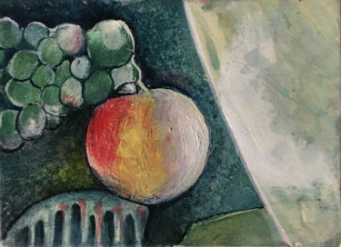 Malarstwo zatytułowany „space frut  8” autorstwa Brasier Jeanoel, Oryginalna praca, Olej