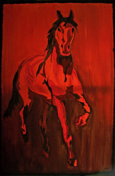 Картина под названием "Corazon" - Jo Moore, Подлинное произведение искусства, Масло