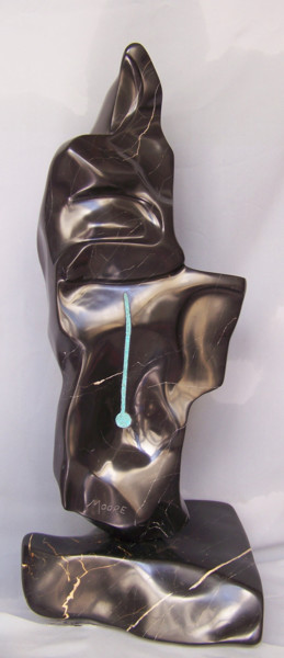 Sculpture intitulée "First Embrace---Bla…" par Jo Moore, Œuvre d'art originale, Pierre