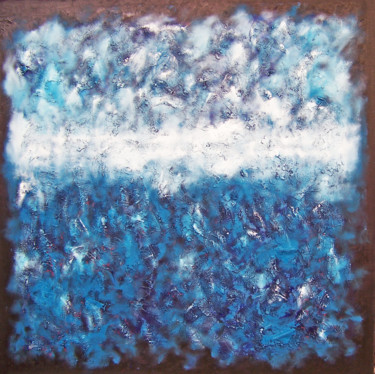 Painting titled "Shades of Sapphire…" by Jo Moore, Original Artwork, Oil