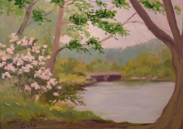 Painting titled "Laurel on the Lieut…" by Joan Cole, Original Artwork, Oil