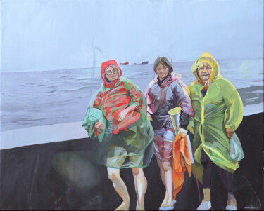 Malerei mit dem Titel "Taki mamy klimat" von Joanna Burnat-Madejczyk, Original-Kunstwerk, Öl