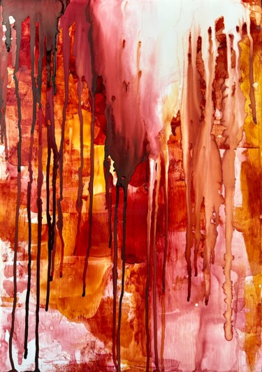 제목이 "Bleeding love"인 미술작품 Joanna Wietrzycka로, 원작, 안료 기타 단단한 패널에 장착됨
