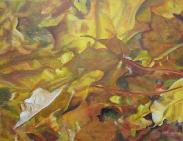 Malerei mit dem Titel "Foliage 3" von Joanne Mumford, Original-Kunstwerk, Öl