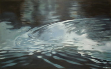 Ζωγραφική με τίτλο "Water 19" από Joanne Mumford, Αυθεντικά έργα τέχνης, Λάδι