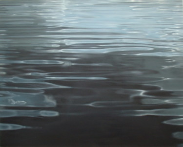 Painting titled "Water 4" by Joanne Mumford, Original Artwork, Oil Mounted on Wood Panel