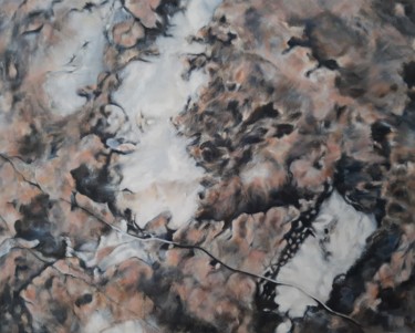 Pittura intitolato "Roche 6. Roquebrune…" da Joanne Mumford, Opera d'arte originale, Olio Montato su Telaio per barella in l…