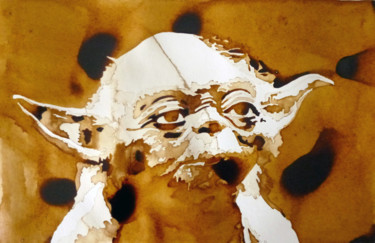 "Yoda (version 2)" başlıklı Tablo Joany Régibier tarafından, Orijinal sanat, Suluboya