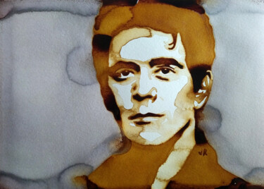 Ζωγραφική με τίτλο "Lou Reed - Walk on…" από Joany Régibier, Αυθεντικά έργα τέχνης, Ακουαρέλα