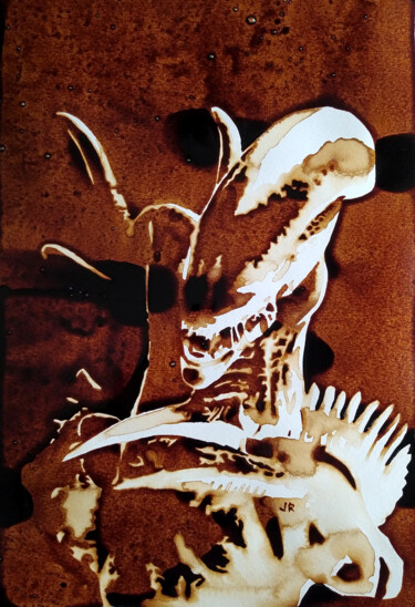 Картина под названием "Alien" - Joany Régibier, Подлинное произведение искусства, Акварель