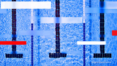 Fotografía titulada "Swimming II" por Jochen Cerny, Obra de arte original, Fotografía digital Montado en Otro panel rígido